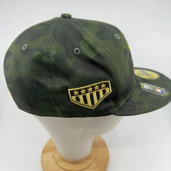 New Era Mens Miami Marlins AFD Flex Fitted Hat On Field 59FIFTY Green Size 7 1/4 - Picture 2 of 5